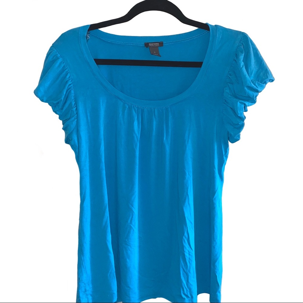 Kenneth Cole- Blue Loose Blouse